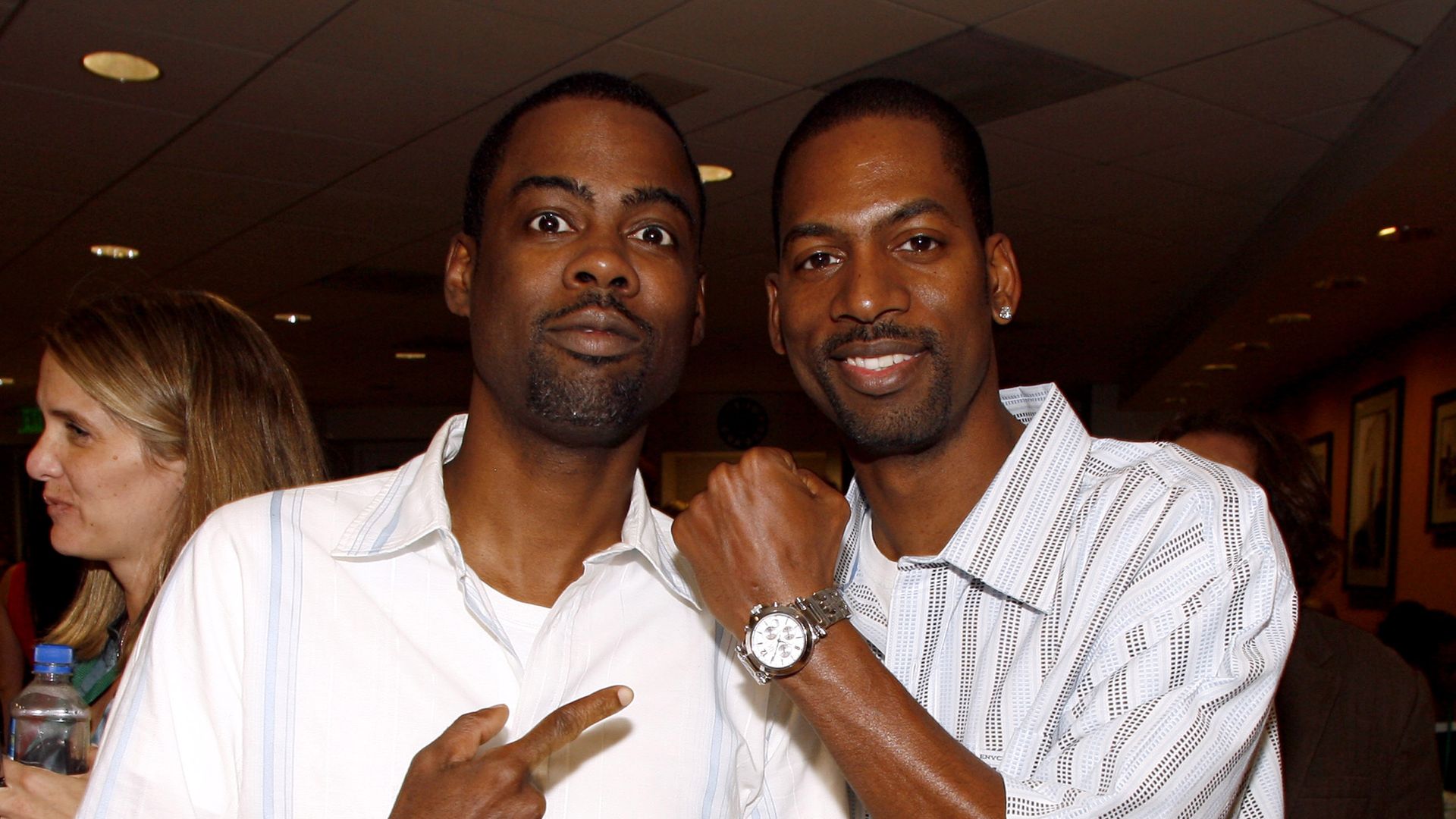 Chris Rock and Tony Rock during CW Launch Party