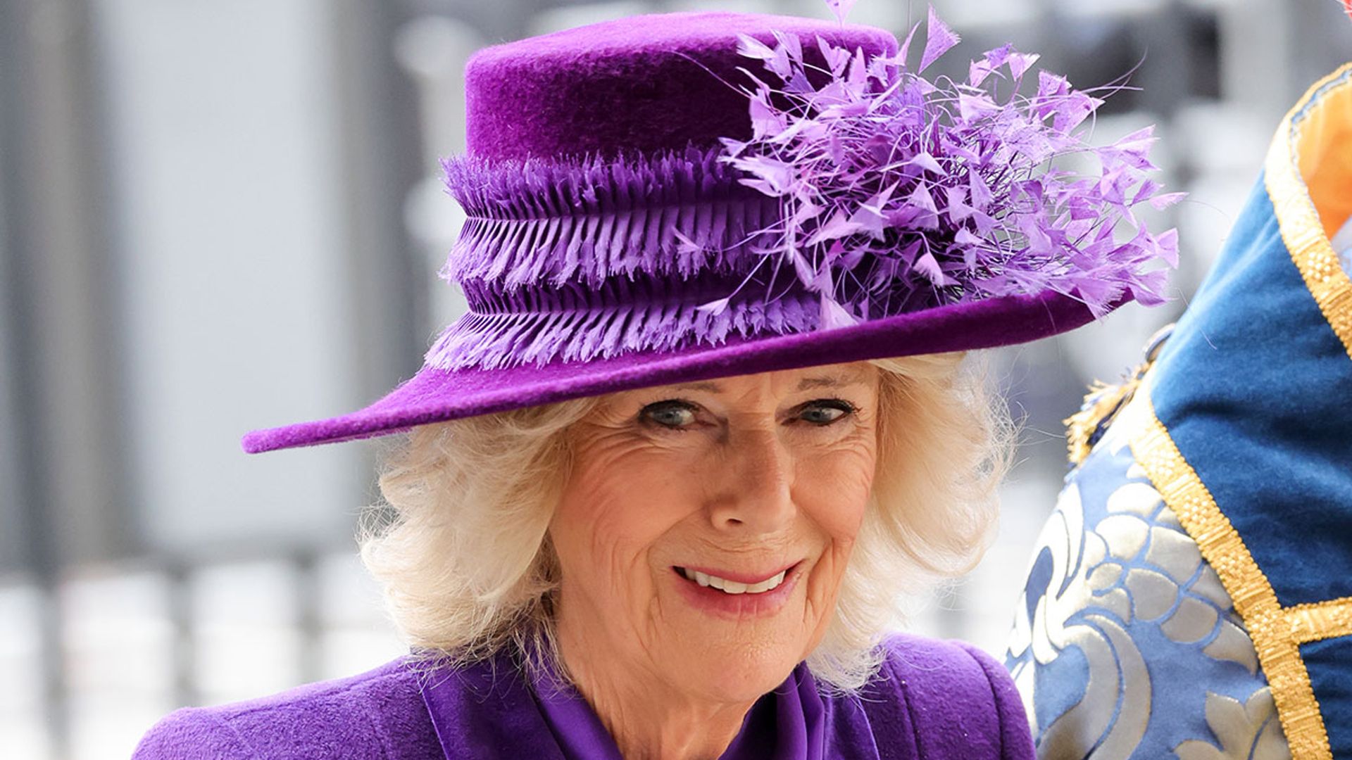 duchess of cornwall purple hat