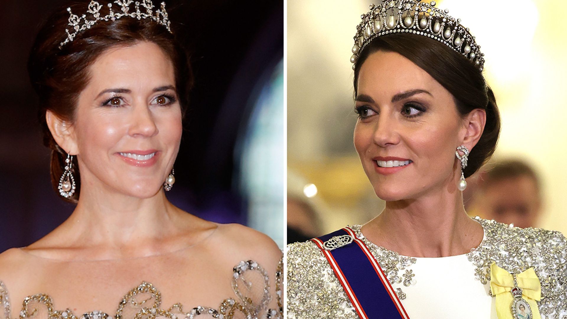 A split image of Kate Middleton and Queen Mary