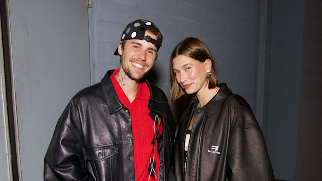 Justin Bieber and Hailey Bieber were all smiles as they stepped out for a date night to support Victoria Monet in LA on Thursday. The adorable duo wore matching leather jackets as they posed backstage before joining Tori Kelly and Other Celebrity guests to watch the show.