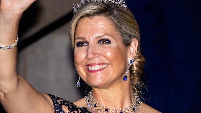 Queen Maxima in a tiara at the Diplomatic Corps gala dinner