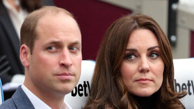 prince william and princess kate at stadium with prince harry 
