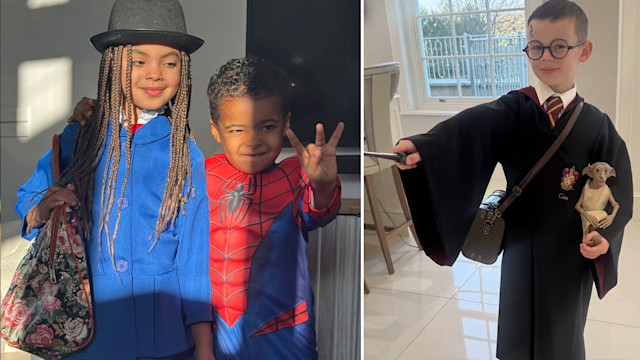 Rochelle Humes' kids and Coleen Rooney's son dressed in costumes