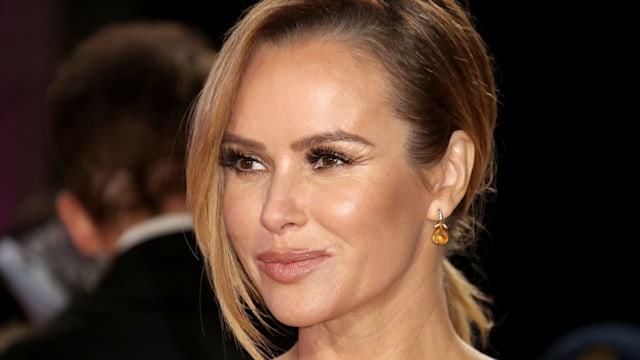 Close up of Amanda Holden smiling at the Pride of Britain Awards 2018