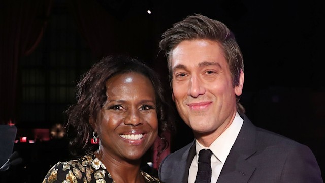 Deborah Roberts and 2019 ADAPT Leadership Award honoree David Muir pose during the 2019 2nd Annual ADAPT Leadership Awards at Cipriani 42nd Street on March 14, 2019 in New York City