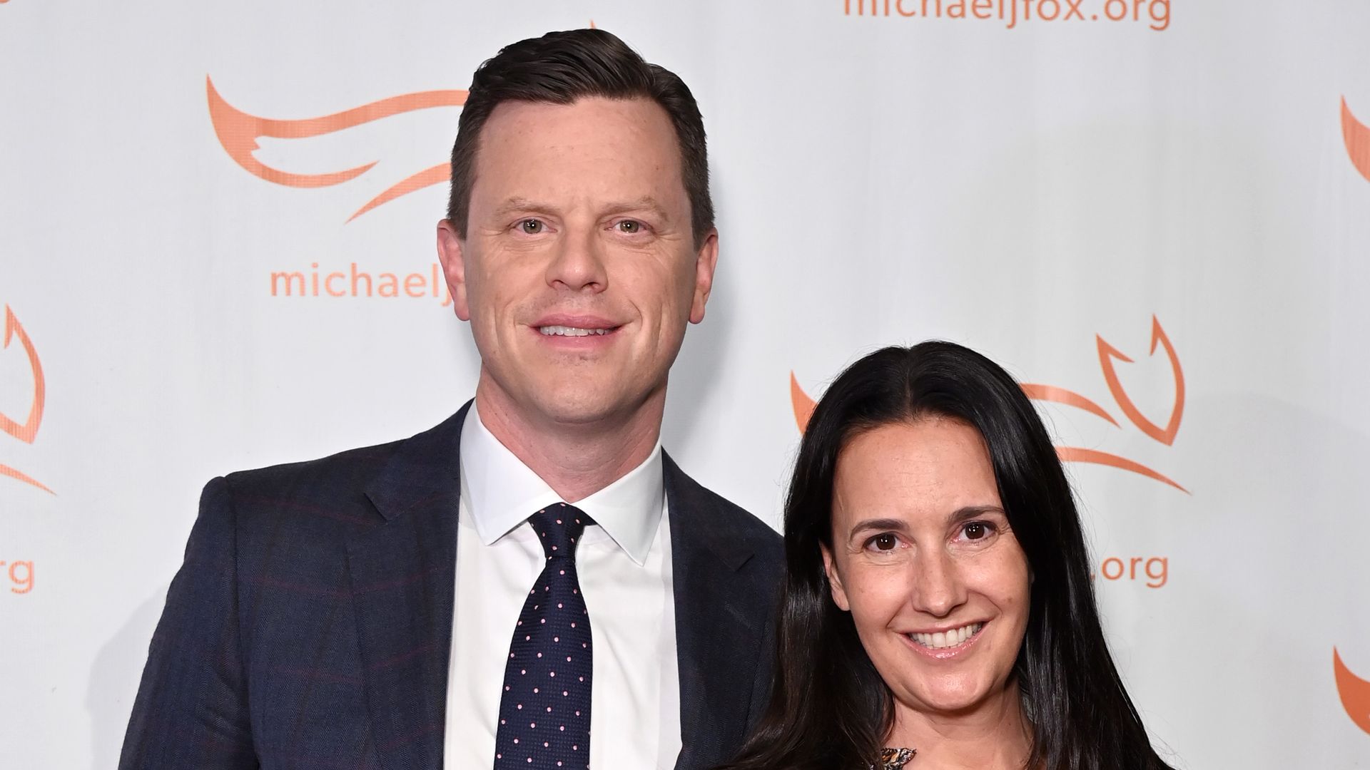 Willie Geist and Christina Geist attend the 2022 A Funny Thing Happened On The Way To Cure Parkinson's at Cipriani South Street on October 29, 2022 in New York City
