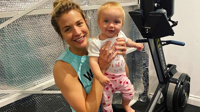 gemma atkinson daughter mia gym