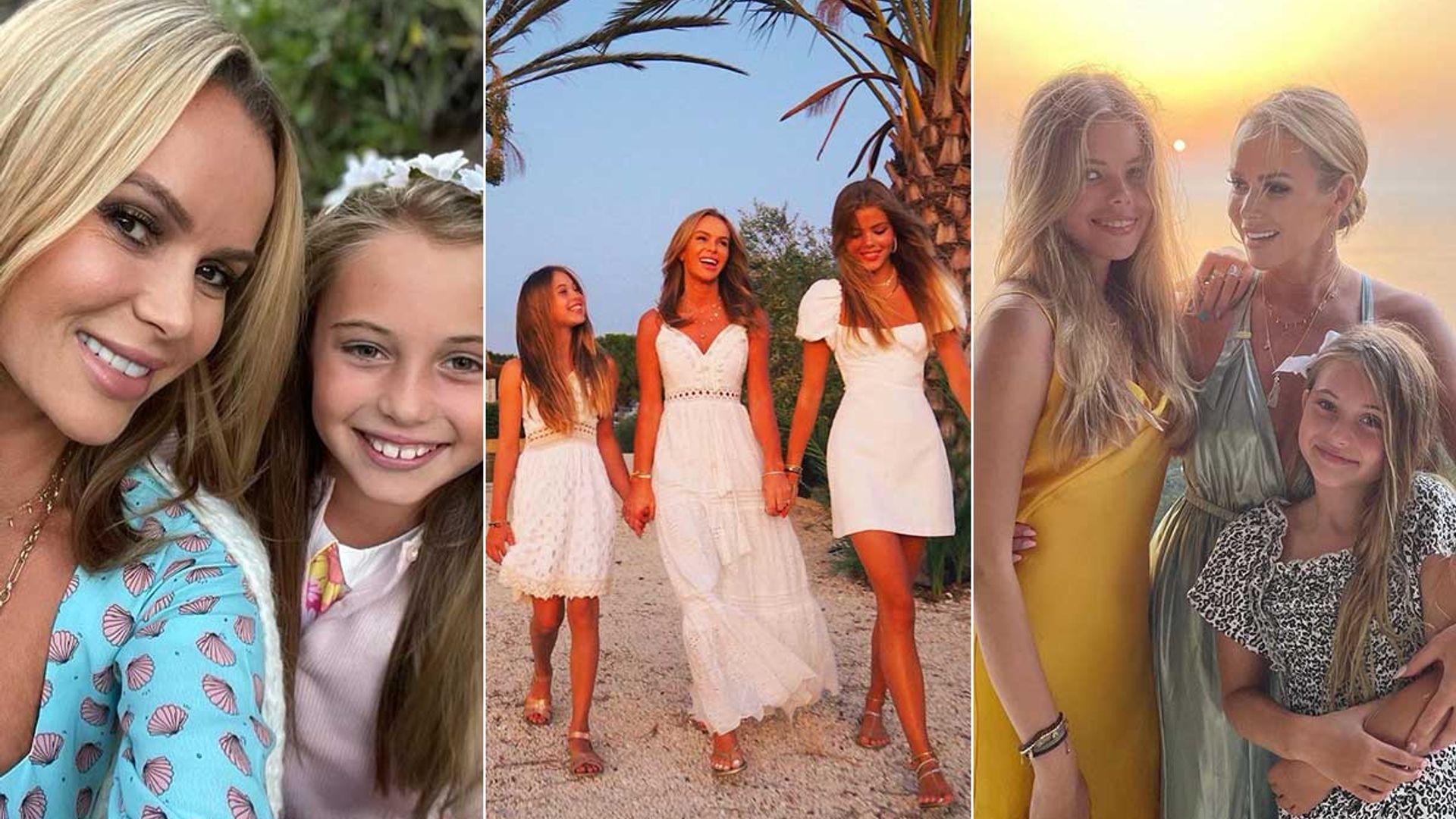 Amanda Holden And Her Lookalike Model Daughters Twinning Best Photos Hello