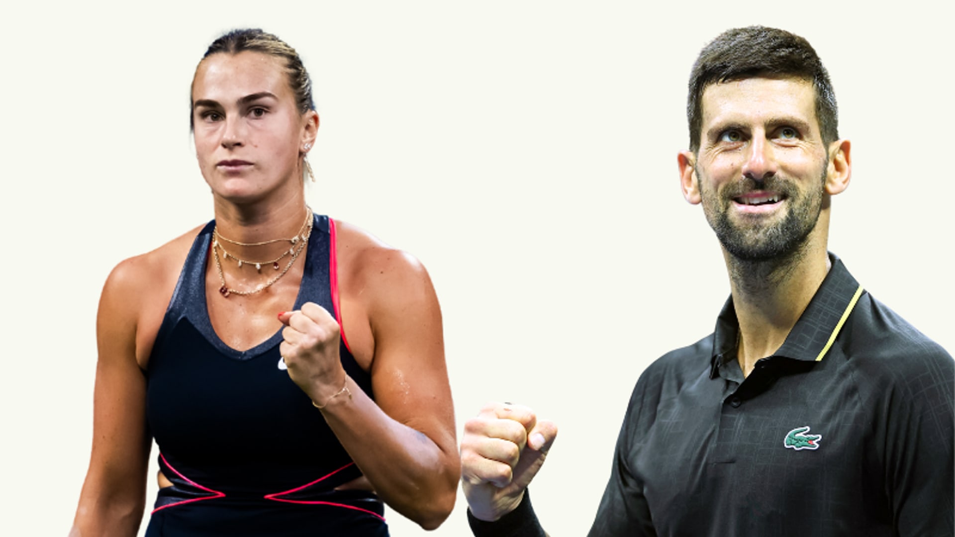 Aryna Sabalenka and Novak Djokovic