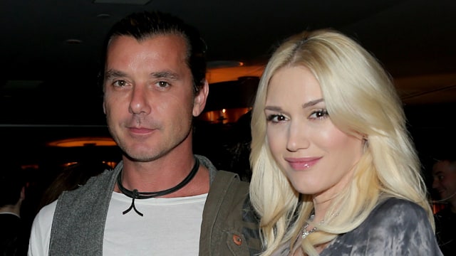 Musicians Gavin Rossdale (L) and  Gwen Stefani attend PANDORA Jewelry and Moto X present 'American Hustle' at cinema prive at  on November 30, 2013 in West Hollywood, California.