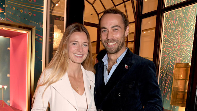 James Middleton and Alizee Thevenet at Bulgari Christmas lights event 2021