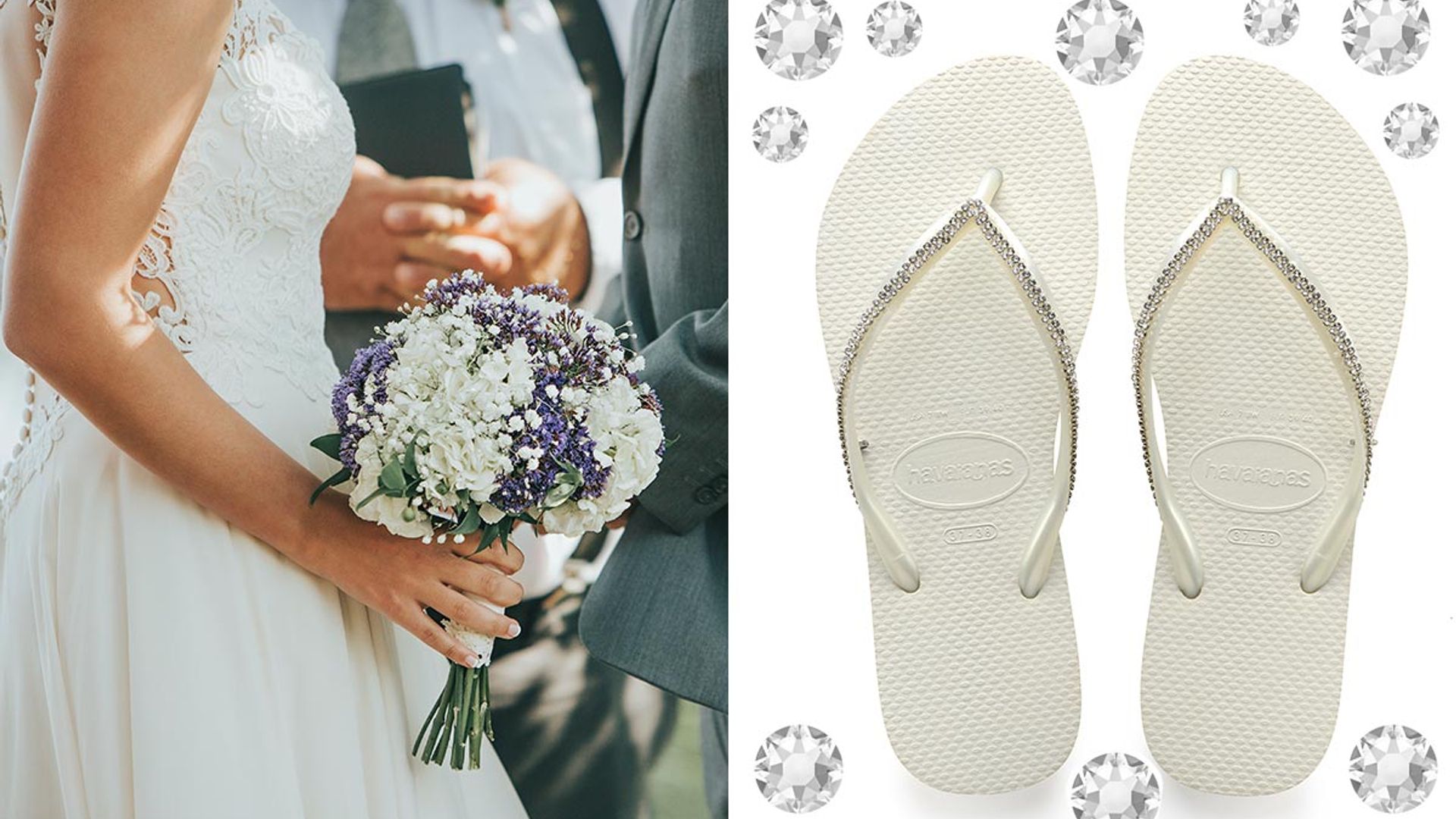 Havaianas launch bridal flip flops covered in Swarovski crystals and  they're worth saying 'I do' for