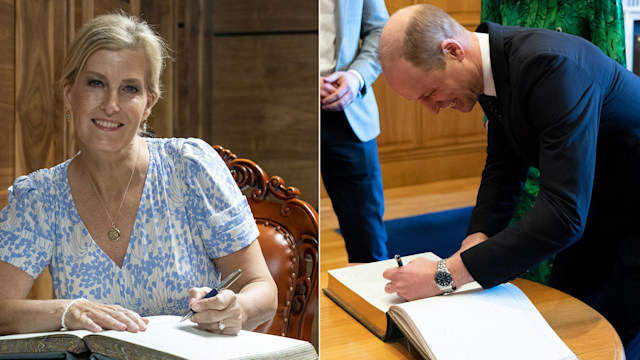 Left-handed royals - Duchess Sophie and Prince William