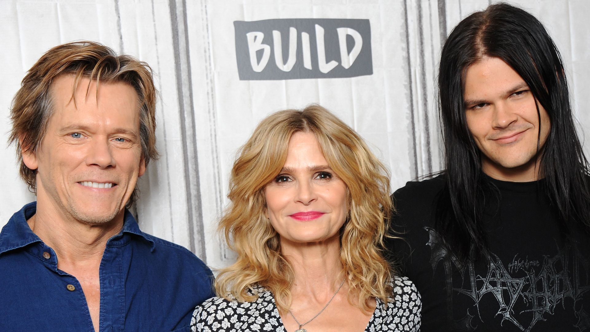 Kevin Bacon, Kyra Sedgwick and Travis Bacon attend Build previewing the new Lifetime film 'Story of a Girl' at Build Studio on July 21, 2017