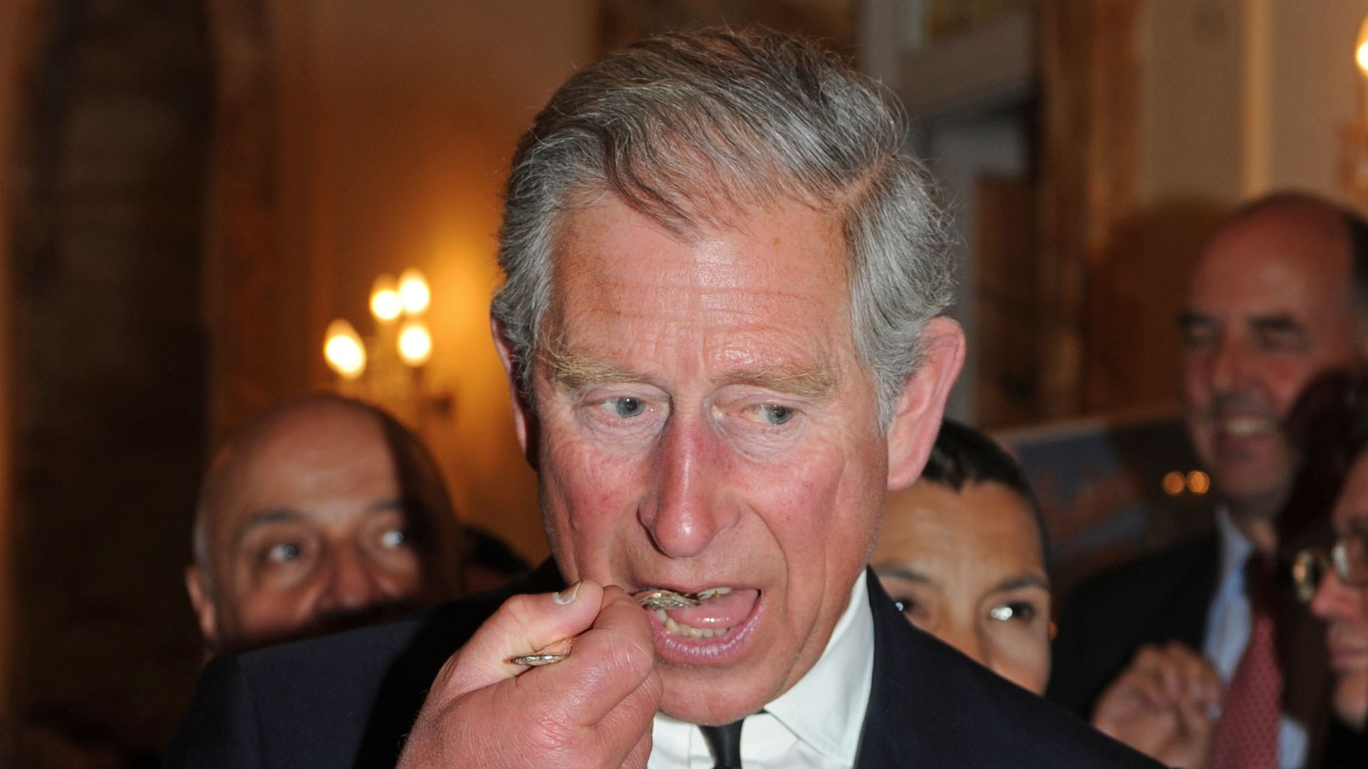 Prince Charles And The Duchess Of Cornwall, On An Official Visit To Italy Attend A Slow Food Reception, In Rome. . (Photo by Mark Cuthbert/UK Press via Getty Images)