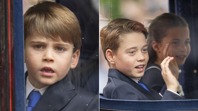 Prince Louis with Prince George and Princess Charlotte