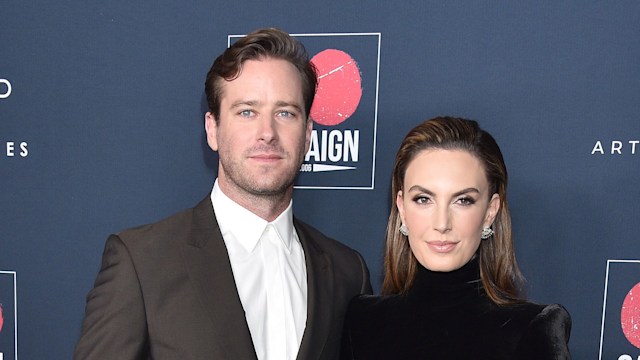 Armie Hammer and Elizabeth Chambers arrive at the Go Campaign's 13th Annual Go Gala at NeueHouse Hollywood on November 16, 2019 in Los Angeles, California