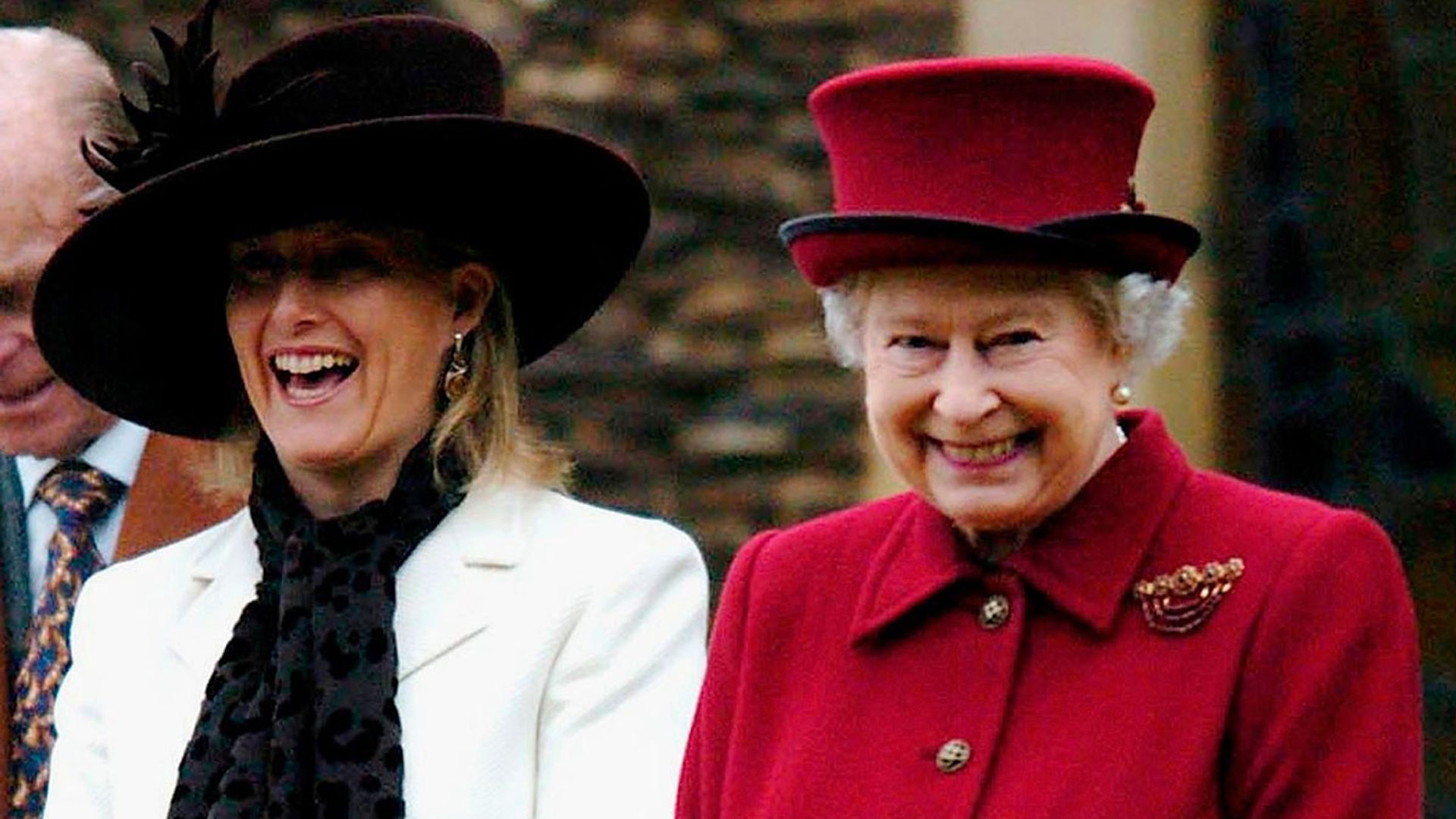 queen and sophie wessex laughing