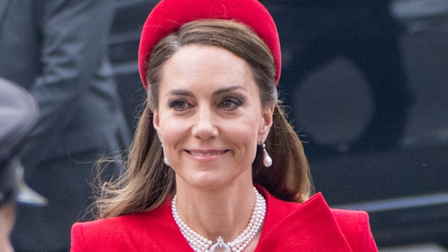 Catherine, Princess of Wales attends the 2025 Commonwealth Day Service at Westminster Abbey on March 10, 2025 in London, England. The Commonwealth represents a global network of 56 countries. (Photo by Mark Cuthbert/UK Press via Getty Images)