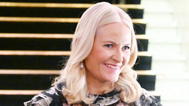 Crown Princess Mette-Marit in a floral gown