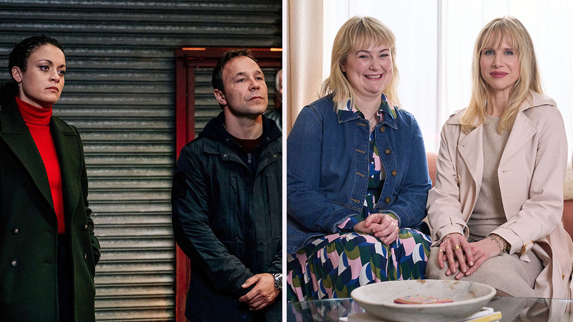 Rochenda Sandall, Stephen Graham in Line of Duty, People: Anne (PHILIPPA DUNNE), Amanda (LUCY PUNCH), Felicity (JOANNA LUMLEY)in Amandaland