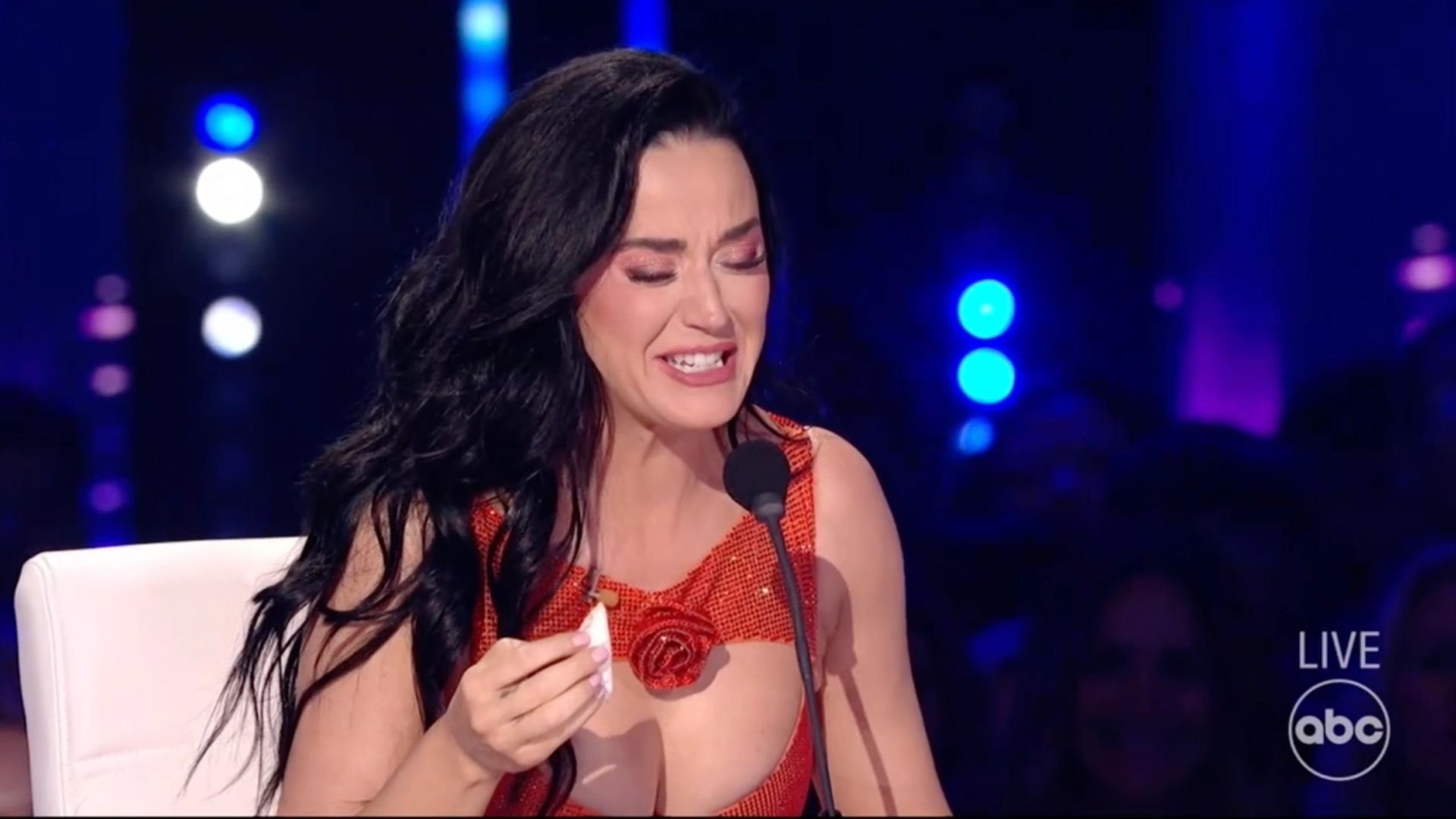 American Idol's Katy Perry breaks down in tears during emotional moment as Iam Tongi is crowned winner
