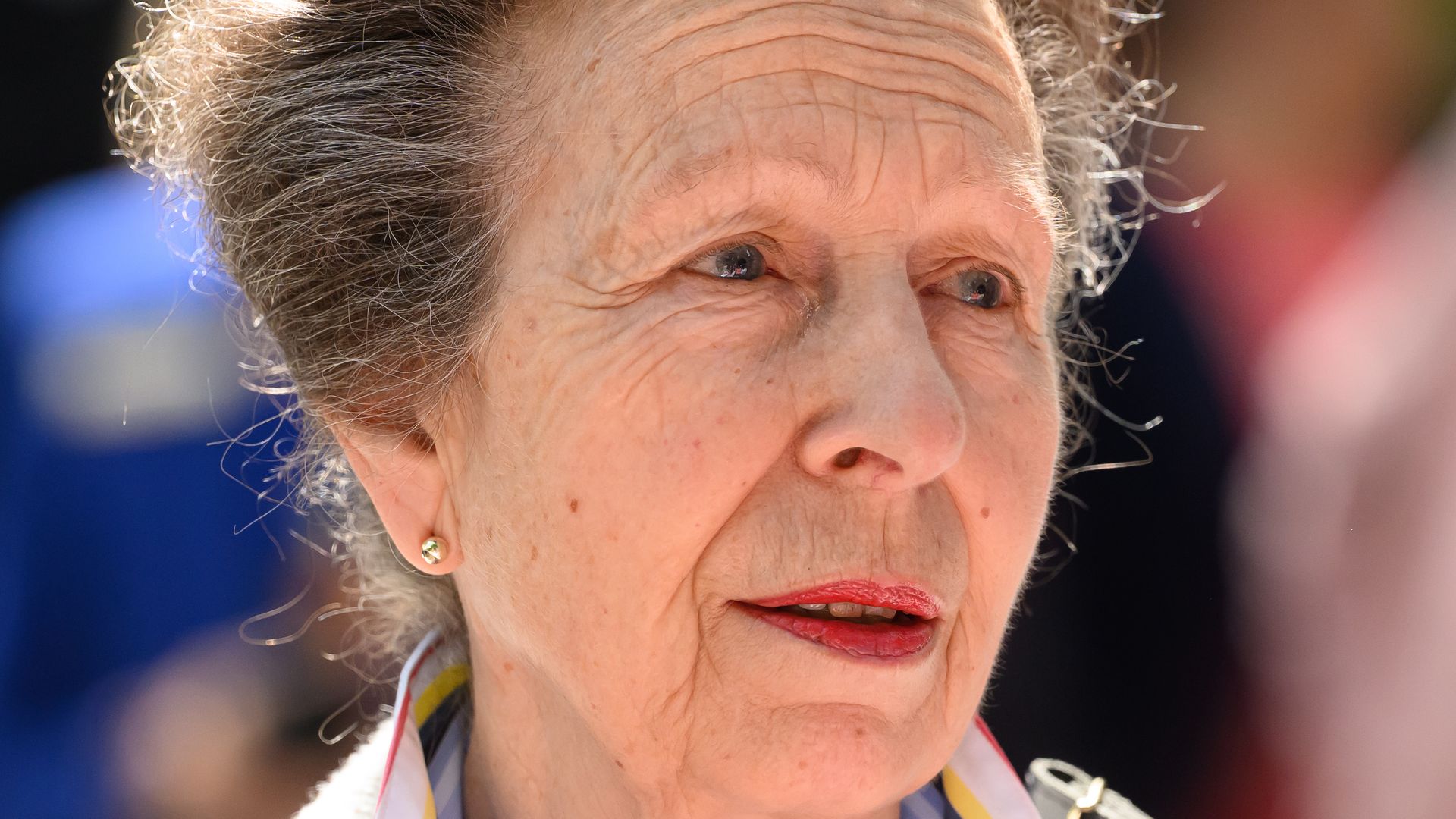 Princess Anne is immaculate in fitted suit with silky shirt