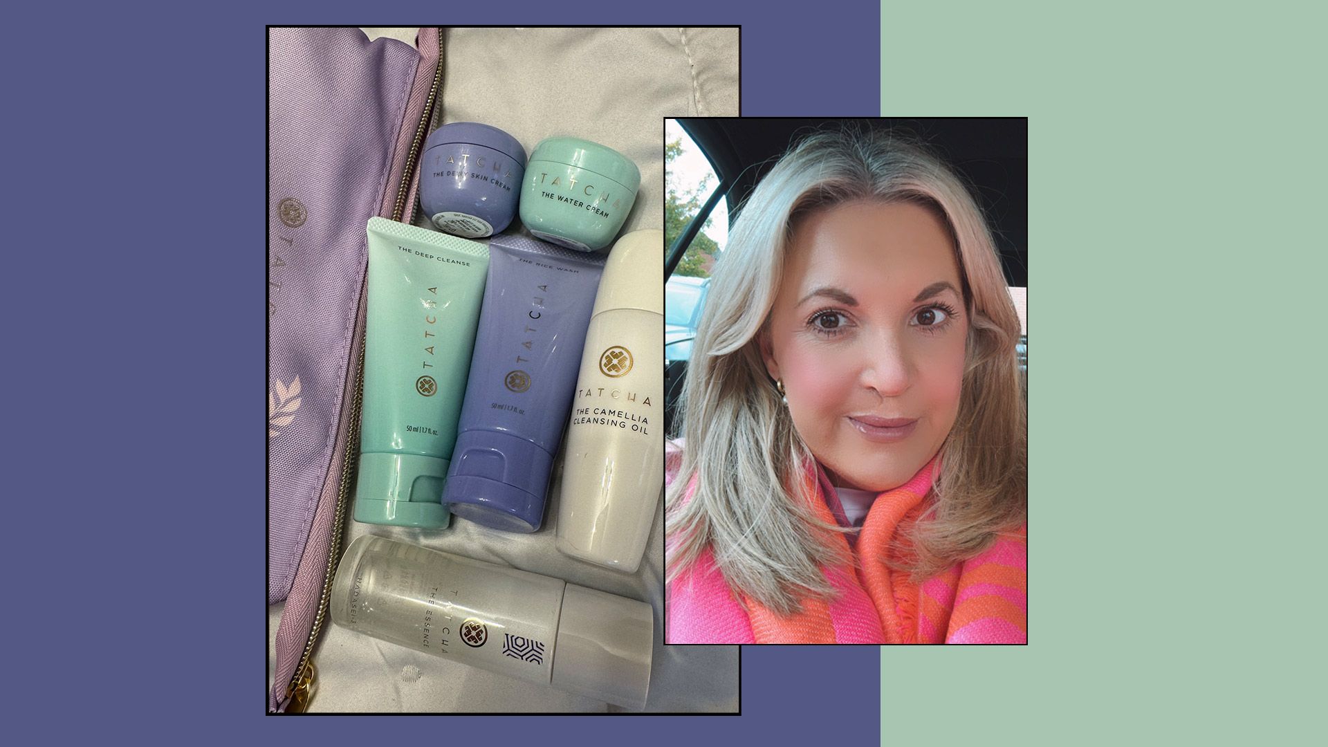 tatcha tried and tested - photo of products and reviewer leanne bayley