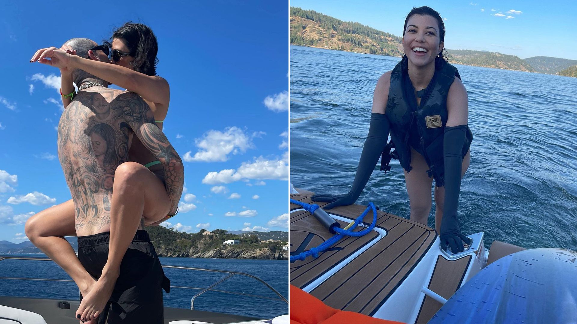 Kourtney Kardashian and Travis Barker's marble-floored $60m superyacht