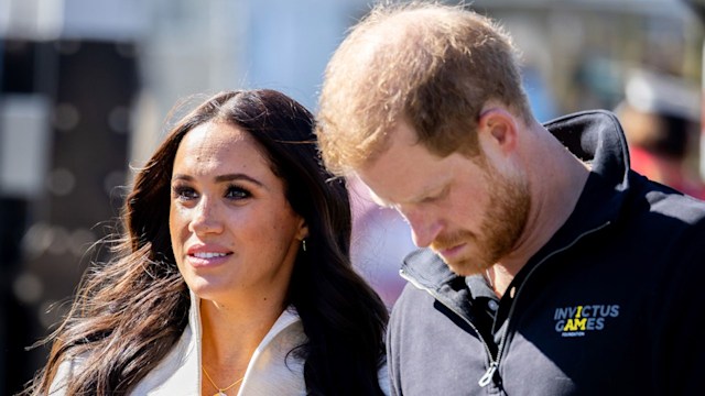 prince harry meghan solemn