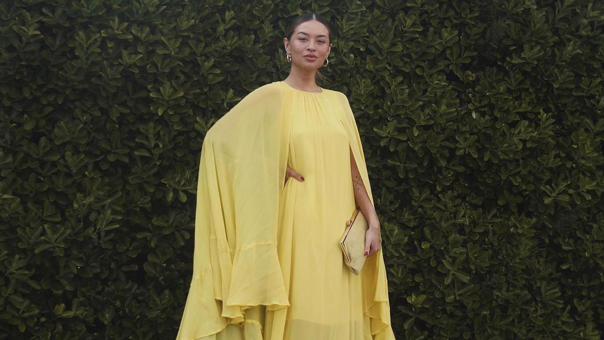Vanessa Blair wearing a yellow gown 