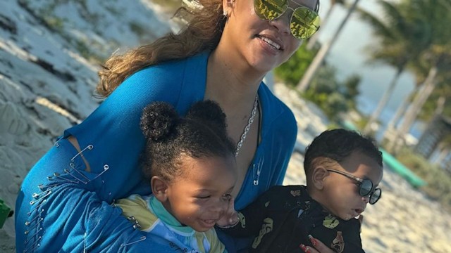 Rihanna and her two boys