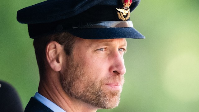 Prince William, Prince of Wales attends the Sovereign's Parade on behalf of King Charles III at the Royal Air Force College in Cranwell 