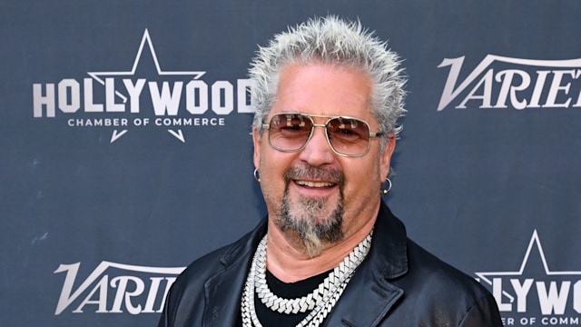 Guy Fieri at the star ceremony where Sammy Hagar is honored with a star on the Hollywood Walk of Fame on April 30, 2024 in Los Angeles, California