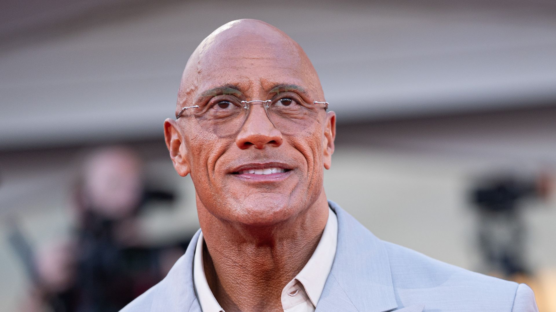 Dwayne Johnson attends "The Smashing Machine" red carpet during the 82nd Venice International Film Festival