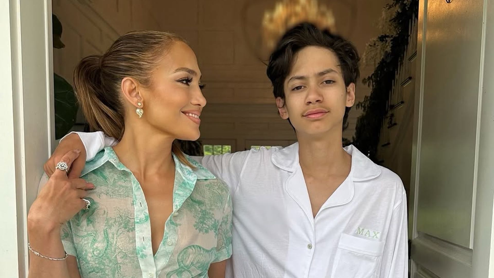 Jennifer Lopez with her son Max