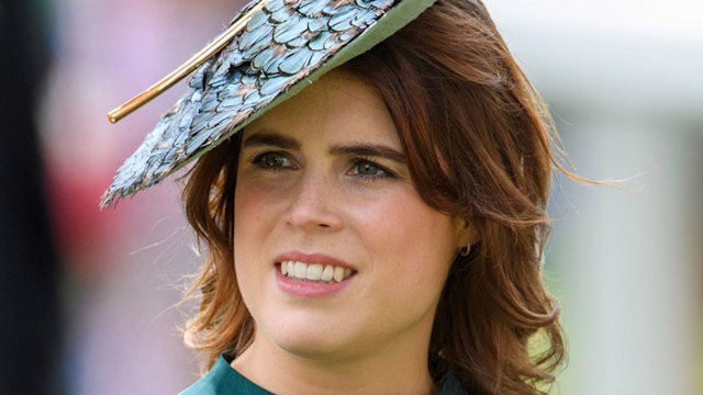princess eugenie at ascot in teal blue dress