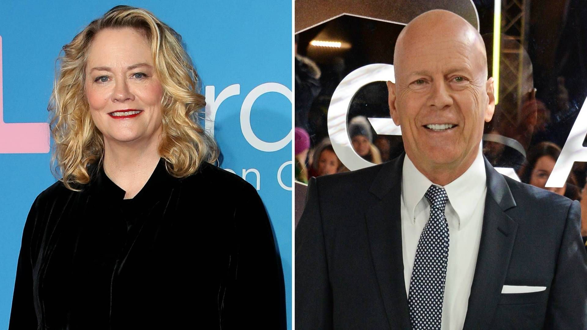 Split image of Cybill Shepherd and Bruce Willis