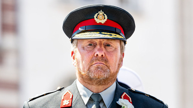 King Willem-Alexander in a military uniform