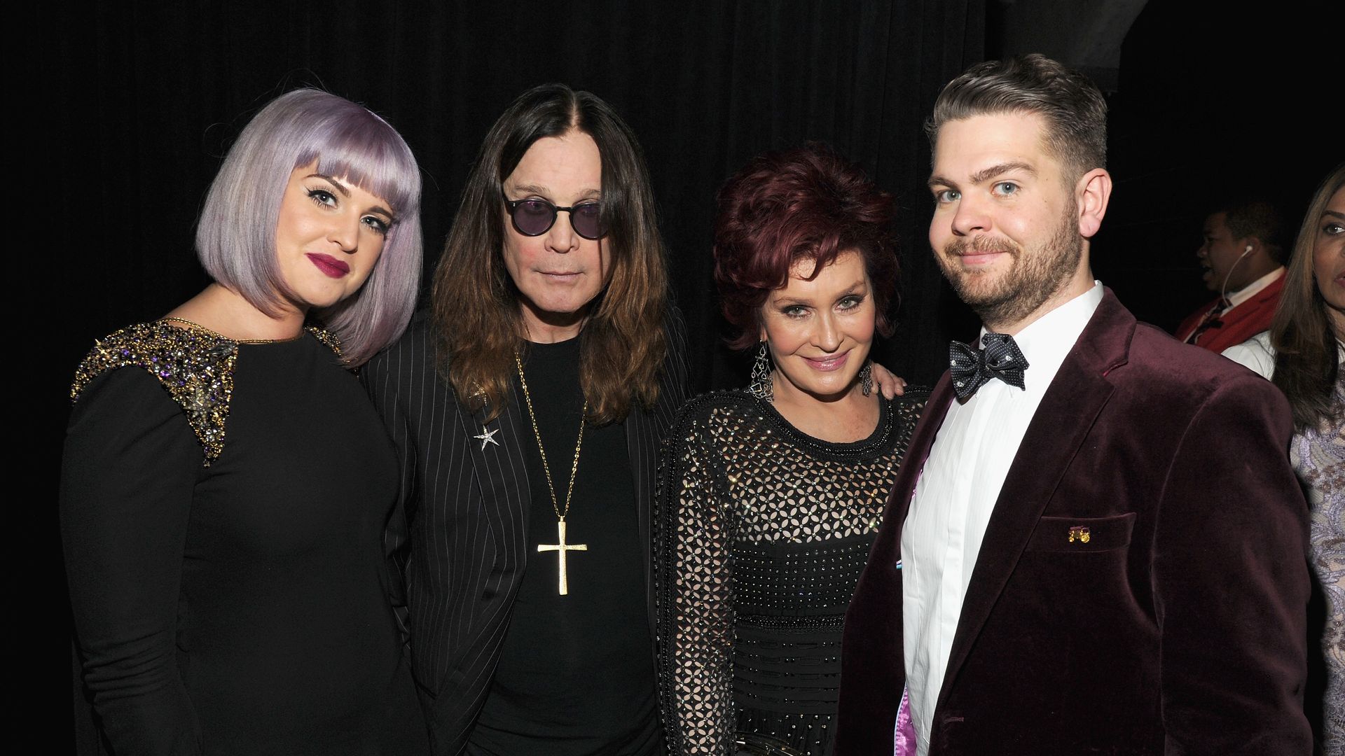 Kelly Osbourne, Ozzy Osbourne, Sharon Osbourne and Jack Osbourne attend the 56th GRAMMY Awards at Staples Center on January 26, 2014 in Los Angeles, California.
