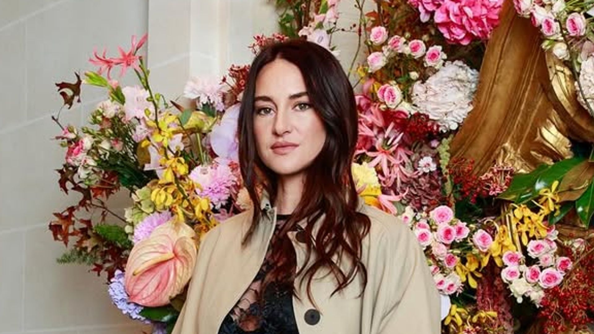 Shailene Woodley turns heads in sheer lace dress in Paris