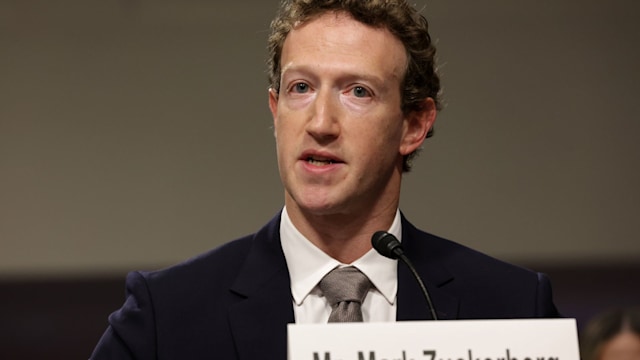 Mark Zuckerberg, CEO of Meta testifies before the Senate Judiciary Committee at the Dirksen Senate Office Building on January 31, 2024 in Washington, DC