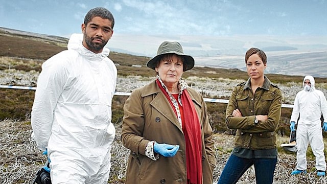 KINGSLEY BEN-ADIR as DR Marcus Summer,BRENDA BELTHYN as DCI Vera Stanhope and CUSH JUMBO as DC Bethany Whelan.