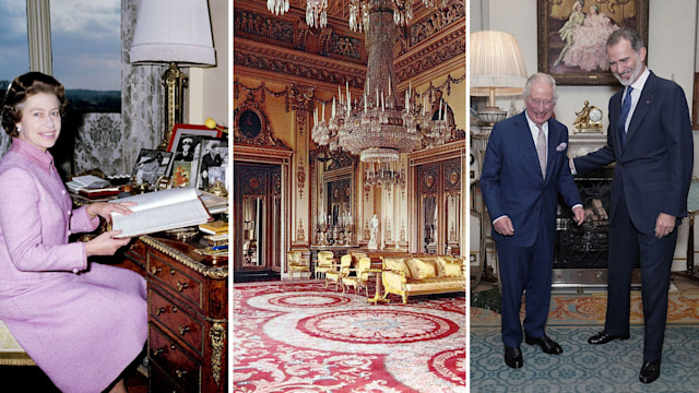 Opulent royal living rooms
