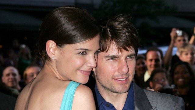 Katie Holmes and Tom Cruise during War of the Worlds New York City Premiere