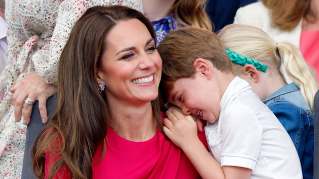 Catherine and her son Prince Louis 