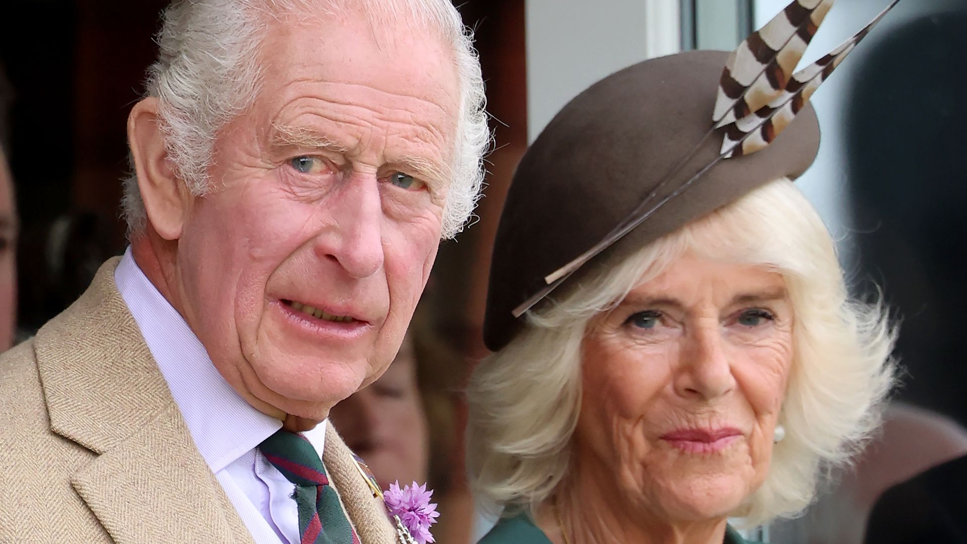 king charles and queen camilla at braemar gathering 