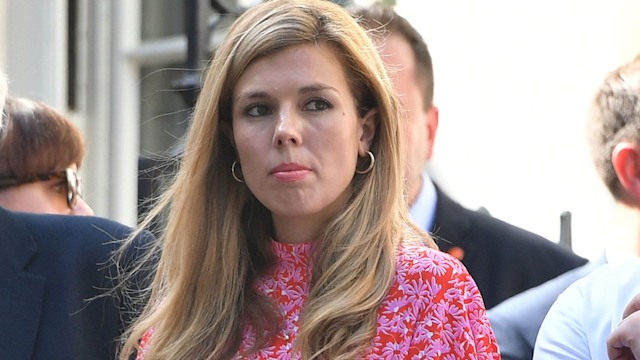 carrie symonds ghost pink dress