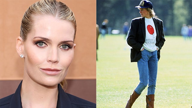 Lady Kitty Spencer and her niece Princess Diana wearing jeans