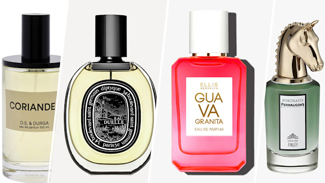 collage of four unique scents